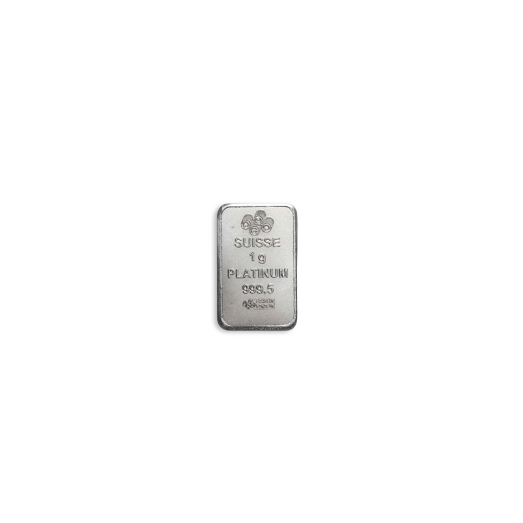 1 gram Platinum Bar - PAMP Suisse Lady Fortuna